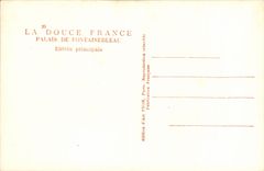 CPA La Douce France Palais De Fontainebleau Entree Principale