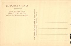 VINTAGE POSTCARD Dimension D Cancale Emerald the Port of the Swell and Rocks