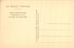 VINTAGE POSTCARD Dimension D Cancale Emerald Ponrde the Swell and Rocks