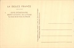 VINTAGE POSTCARD Cote D Lunar Emerald Saint the Cross of the Point of Takes off