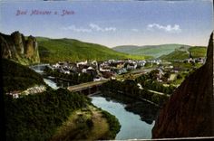 VINTAGE POSTCARD Bad Munster has Stein