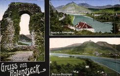 VINTAGE POSTCARD Gruss aus Rolandsbeck