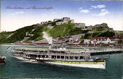 VINTAGE POSTCARD Ehrenbreitstein Boat