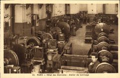 CPA Paris Hotel des Monnaies Atelier de Laminage