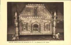 VINTAGE POSTCARD Abbatale Church Of St Savin the Hunting of 15th