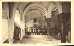 VINTAGE POSTCARD Abbatale Church Of St Savin the Chapter house