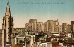 La POSTAL Avignon de la VENDIMIA coloca a papas Seen del ataque frontal occidental