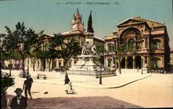 La POSTAL Avignon de la VENDIMIA coloca Clemenceau