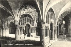 VINTAGE POSTCARD Canterbury Cathedral Lady chapel