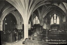 VINTAGE POSTCARD Canterbury Cathedral The French Church in nthe Crypt