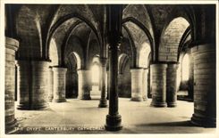 VINTAGE POSTCARD Canterbury Cathedral The Crypt