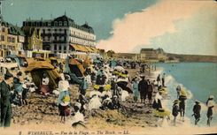 CPA Wimereux Vue de la Plage 
