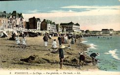 CPA Wimereux Vue de la Plage 