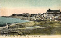 CPA Wimereux Vue generale de la Plage 