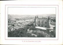 VINTAGE POSTCARD Lyon ND of Fourviere and the City