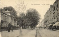 POSTAL Laval de la VENDIMIA la calle de la paz