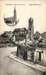 CPA Soissons Eglise Saint Vaast Militaria