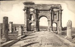 CPA Ruines Romaines De Timgad Arc de Trajan