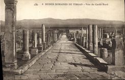 CPA Ruines Romaines De Timgad Voie du Cardo Nord