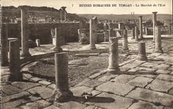 CPA Ruines Romaines De Timgad Le marche de l Est