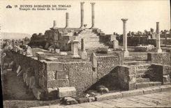 CPA Ruines Romaines De Timgad Temple du Genie de la Colonie