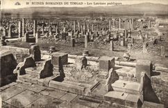 CPA Ruines Romaines De Timgad Les Latrines Publiques