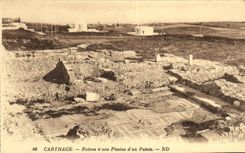 CPA Carthage Ruines d Une Piscine d Un Palais