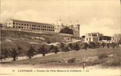 CPA Carthage Couvent des Peres Blance et la Cathedrale