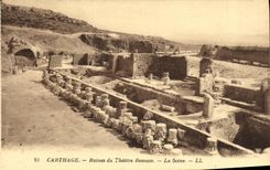CPA Carthage Ruines du Theatre Romain