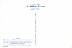 MODERN CARD London The Houses off Parliament one the Bank off The Thames At Westminster