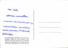 MODERN CARD St Edward S Crown Made for King Charles II London