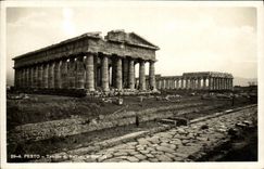Basilica de Pesto Tempio di Nettune E de la POSTAL de la VENDIMIA