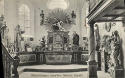 VINTAGE POSTCARD Oberammergau Lang Idies Muieum Kapelle