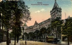 CPA Aachen Kapuzinergraben mit Hauptpost