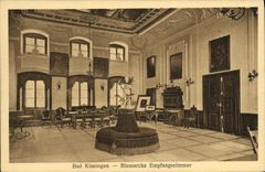 VINTAGE POSTCARD Bad Kissingen Bismarcks Empfangszimner