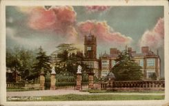 VINTAGE POSTCARD Crewe Crewe hall