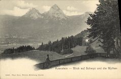 CPA Axenstein Blick auf Schwyz Und die Mythen