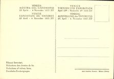 VINTAGE POSTCARD Mostra Del Tintoretto Venezia L ultima Cena