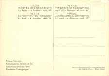 VINTAGE POSTCARD Mostra Del Tintoretto Venezia Ritratto Di Jacopo Sansovino