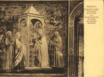 VINTAGE POSTCARD Padova Cappella Degli Scovegni all Arena Presentazione di Gesu Al Templo