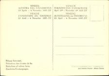 VINTAGE POSTCARD Mostra Del Tintoretto Venezia Particolare Palazzo ducal Venezia