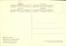 POSTAL Mostra Del Tintoretto Venezia Ritratto di Vecchio Senatore de la VENDIMIA