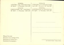 POSTAL Mostra Del Tintoretto Venezia Autoritratto de la VENDIMIA