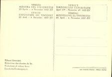 VINTAGE POSTCARD Mostra Del Tintoretto Venezia L adulterated