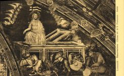 VINTAGE POSTCARD Lorenzetti Resurrezione Chiesa inf