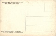 Dall arco di Torre Grossa de Gimignano Torri Salvucci Viste de la POSTAL de la VENDIMIA