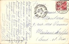 CPA Lotschbergbahn Baim Hohlenntunnel