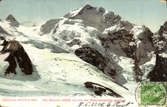 CPA Piz Bernina Von der Diavelezzahutte gesehen