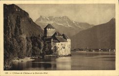 CPA Dent du Midi Chateau de Chillon