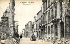 VINTAGE POSTCARD Rheims Street Ceres Militaria